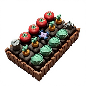 Jouet anti-stress 3D imprimé en forme de ferme miniature avec interrupteurs de clavier mécaniques, décoration de bureau - Product Image 1