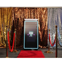 Photomaton portable à double écran tactile DSLR iPad, miroir selfie pour location de mariage, fêtes et événements