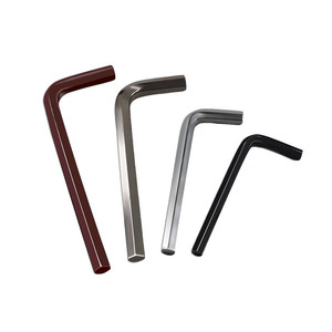 Llave Allen Hexagonal Tipo L <span class=keywords><strong>de</strong></span> 1.5mm 2mm 3mm 4mm 5mm - Acabado Niquelado/Oxidado Negro/Rojo Herramienta Manual Métrica - Product Image 2