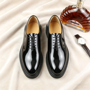 Scarpe Formali da Uomo in Pelle di Vacchetta Lucida, Moderne e Comode per Matrimoni, Cerimonie di <span class=keywords><strong>Laurea</strong></span>, Balli di Gala e Testimoni dello Sposo - Product Image 3