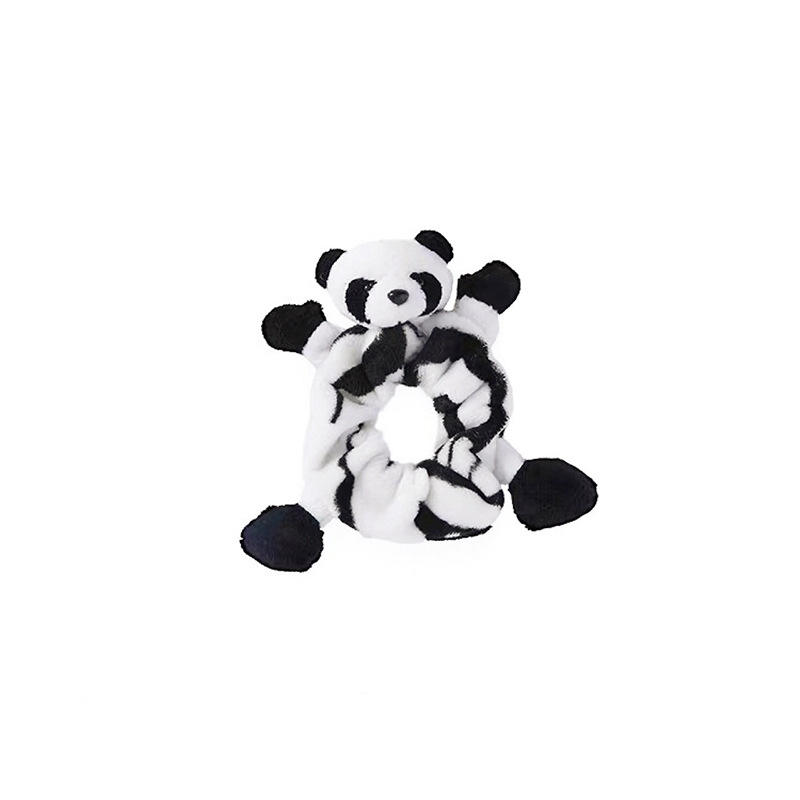Genya Panda Headband Snap Bracelet Spa Yoga Hairbands Cute Panda Hair Clips Animal Hair Scrunchies