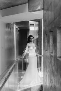 <span class=keywords><strong>Robe</strong></span> <span class=keywords><strong>de</strong></span> <span class=keywords><strong>mariée</strong></span> sirène en Satin, tenue <span class=keywords><strong>de</strong></span> mariage, simple, luxueuse et brillante, bretelles Spaghetti et col rond, printemps 2022 - Product Image 6