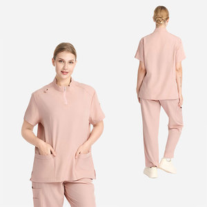 Wholesale Custom Women Medical Scrubs Set Top and Pants Hospital Nurse <strong>Uniforms</strong> Doctor Scrubs <strong>Uniform</strong> Set - Product Image 3