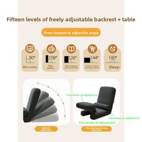Canapé Tatami Multifonctionnel de Relaxation, Chaise Pliante Ergonomique en Tissu, Design Moderne, Chaise Longue Écologique pour Salon