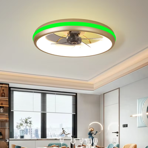 Ventilador de Techo Moderno con Luz LED, Motor de CC de 6 Velocidades, Metálico, para Exteriores, Control Remoto por Aplicación, Silencioso, Regulación Continua, 5 - Product Image 2