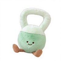 Haltères créatifs, kettlebells, jouet en peluche, poupée de sport, poupée de dessin animé, rembourrage en coton PP, jouet en peluche, poupée en peluche