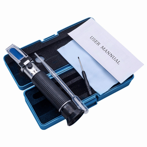 เครื่องวัดความเข้มข้นแบบพกพาขายดี ATC 0-32% Brix สำหรับวัดแอลกอฮอล์และน้ำผึ้ง ใช้ได้กับไวน์ เบียร์ ไบจิ่ว - Product Image 3