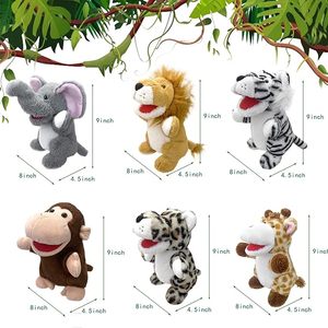 Juguetes <span class=keywords><strong>de</strong></span> Peluche <span class=keywords><strong>de</strong></span> Animales Creativos <span class=keywords><strong>de</strong></span> Alta Calidad, Marionetas <span class=keywords><strong>de</strong></span> Mano <span class=keywords><strong>de</strong></span> Peluche, Juguetes <span class=keywords><strong>de</strong></span> Peluche para Contar Historias, León, Elefante, Leopardo, Tigre, Lobo, Mono, Ciervo - Product Image 4