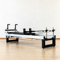 Machine de Pilates Reformer en alliage d'aluminium CNC, équipement de fitness Pilates à rail de précision CNC semi-surélevé