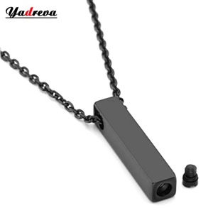 Stainless Steel Memorial Jewelry Women <b>Men</b> Cremation Pendant <b>Necklace</b> Urn <b>Chain</b> for Ashes - Product Image 1