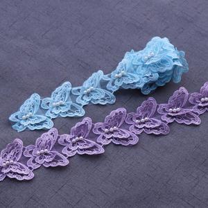 Pita Organza Bunga Kupu-kupu yang Dapat Dicuci, Renda Rajut untuk Pernikahan, Bordir DIY, Patchwork Buatan Tangan, Perlengkapan Jahit, Kerajinan - Product Image 6
