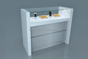Artworld affiche en acier inoxydable brossé <span class=keywords><strong>vitrine</strong></span> de téléphone portable avant comptoir <span class=keywords><strong>Spot</strong></span> Light comptoirs en verre pour <span class=keywords><strong>magasin</strong></span> - Product Image 4