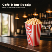 Boîte à popcorn en carton blanc de qualité alimentaire, personnalisable, jetable, en papier, pour cinéma