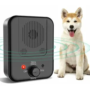 30KHZ Rechargeable Outdoor Stop Dog Barking Control Pet Deterrent Anti Bark Device Ultrasonic Dog Repeller Training Device