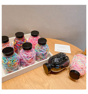 Vendita all'Ingrosso di Fabbrica: 1000 Pezzi/Scatola Elastici Colorati per <span class=keywords><strong>Capelli</strong></span> di Alta Qualità per Bambini, Accessori Carini per <span class=keywords><strong>Capelli</strong></span> - Product Image 2