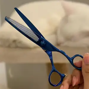 Lame de coupe personnalisée de ciseaux de mouton pour animaux de compagnie, toilettage professionnel pour animaux de compagnie