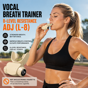 Entraîneur pulmonaire réglable sur 8 niveaux pour les coureurs |   Améliorateur de VO2 Max et de l'endurance |   Appareil respiratoire professionnel pour les athlètes - Product Image 1