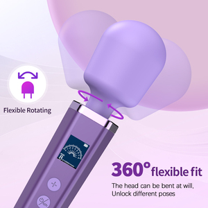Potente y Silencioso Masajeador con Carga Magnética, Vibrador Clásico con Ajuste Flexible de 360° para Mujeres - Product Image 6