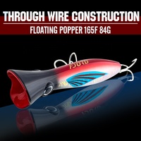 Leurre flottant FJORD 165 mm, leurre dur, 84 g, yeux 3D, appâts artificiels en ABS avec revêtement laser pour la pêche au sandre, au poisson-chat, au marlin