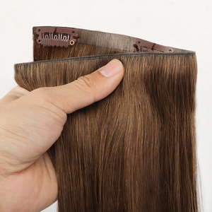 Extensioni di <span class=keywords><strong>Capelli</strong></span> Umani Vergini Russi Remy di Alta Qualità, Colore Bianco <span class=keywords><strong>Platino</strong></span> Naturale, Tinti, con Clip PU Invisibili - Product Image 4
