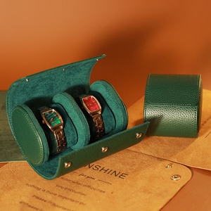 Wholesale <b>Watch</b> Roll Leather Travel <b>case</b> Luxury Portable Leather <b>Watch</b> Storage <b>Case</b> <b>Watch</b> Portable Travel Packaging Box - Product Image 6