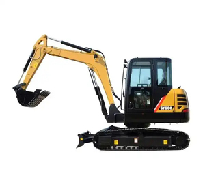 รถขุดตีนตะขาบไฮดรอลิกขนาดเล็ก รุ่นใหม่ SY50U SY60C SY75C ของแท้จากโรงงาน รับรองโดยศูนย์บริการ  ขนาด 5 ตัน 6 ตัน 7 ตัน - Product Image 1