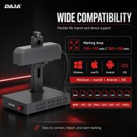 Graveur laser à fibre DAJA M1 Ultra 10W, portable, haute précision 0,001 mm, machine de marquage métallique 1064 nm, contrôle par application WiFi pour bijoux