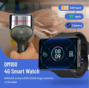 Montre connectée 4G LTE DM100, connectée, <span class=keywords><strong>2023</strong></span>, 2,86 pouces, étanche, appel vidéo, moniteur de fréquence cardiaque, tracker de forme physique, montres intelligentes de luxe - Product Image 6