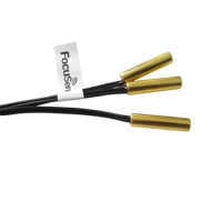 Capteur de température PT100 Pt1000 haute précision avec câble en silicone, longueur personnalisée pour contrôleur de température