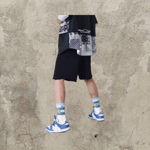 Pantalones cortos de algodón para hombre, ropa deportiva holgada informal para entrenamiento, pantalones cortos de lana de algodón atléticos para hombre - Product Image 4