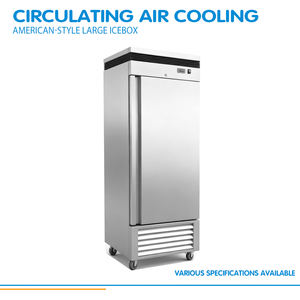 X-MING ticari mutfak buzdolabı cam kapi dik dondurucu 201/304 paslanmaz çelik restoran buzdolabı - Product Image 4