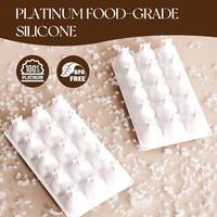 MUYULINS Fabriek 15-holtes peer-vormige fruit siliconen mal 100% food-grade LFGB gecertificeerd antiaanbaklaag nieuw gelanceerde mousse