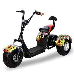 OEM Vente à Chaud Entrepôt Vélo Adulte à <span class=keywords><strong>Trois</strong></span> <span class=keywords><strong>Roues</strong></span> Batterie au Lithium 60V 20Ah 2000w Tricycle Scooter Électrique - Product Image 3