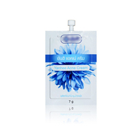 Mini sac de pochette à bec verseur pour shampooing Doypack 100ml personnalisé impression numérique biodégradable pour recharge de lotion crème pour le visage de soins de la peau