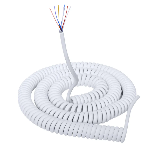 Oil Resistant Flexible TPE/PVC Insulated PU Electric Cable Spiral Spring Cable Coiled Wire Cable