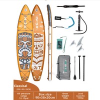 Vente directe usine : Planche de paddle gonflable épaissie pour le surf, le ski nautique et le canoë, usage général, personnalisable