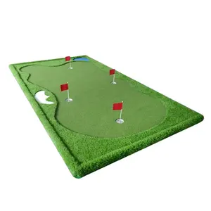 1m * 3m האחרון מצחיק נייד מלאכותי גולף לשים ירוק מיני גולף כמובן גולף לשים שטיח מקורה חיצוני