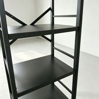 Étagère de rangement multifonctionnelle pour salon en métal écologique personnalisée, étagère de rangement minimaliste sur pied