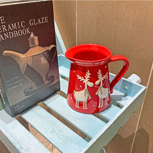 Ensemble tasse et soucoupe en céramique Père Noël, théière et carafe à lait créatives, service à thé en relief pour le thé de l'après-midi - Product Image 5