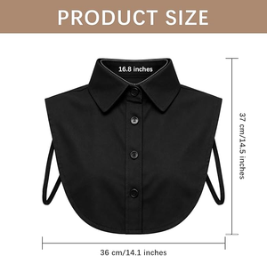 Cuello Falso Desmontable Personalizado, Cuello de Blusa Falso, <span class=keywords><strong>Cuellos</strong></span> de Camisa <span class=keywords><strong>Falsos</strong></span> <span class=keywords><strong>para</strong></span> Mujeres y Niñas, Atuendos Diarios, Graduación - Product Image 2
