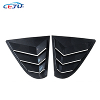 Évents de persiennes de fenêtre latérale arrière de voiture d'aspect de carbone d'ABS pour Mitsubishi Lancer X GSR EX GT EVO Evolution 10 LS ES CF Sedan 2008-2019