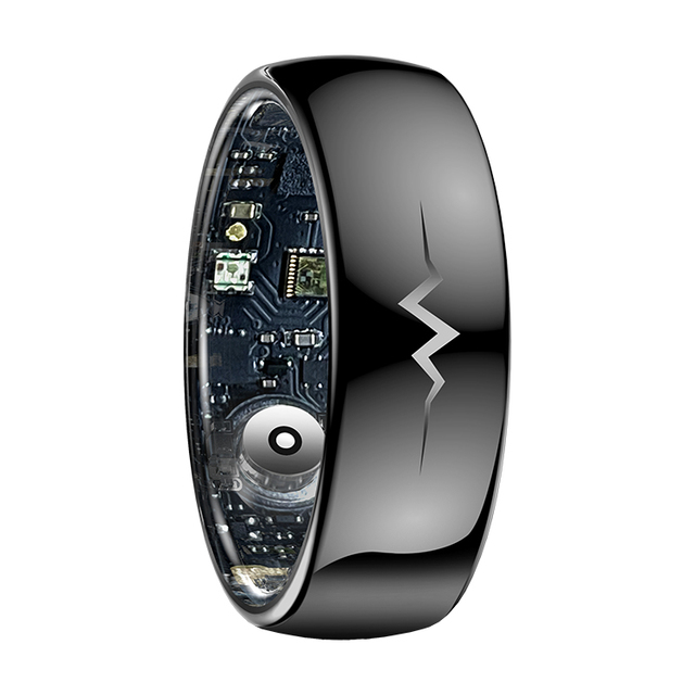 Q520 ECG Smart Ring App Control 5 ATM Waterproof Stainless Steel  Heart Rate Sleep Monitoring Fitness Tracker for Men Women