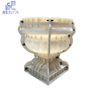 Pot de fleurs en plastique transparent RenFa RF, design moderne et luxueux, recyclable, durable, surface enduite de film écologique, personnalisable - Product Image 5