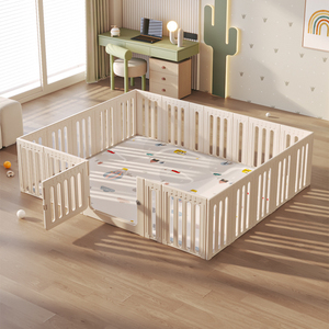 Corralito Plegable para Bebés con Tapete y Puerta de Seguridad, Área de Juegos Interior para Bebés y Niños Pequeños, Barrera de Actividades Portátil para el Hogar - Product Image 1