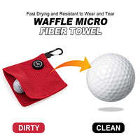 Serviette de golf en microfibre gaufrée pour la production en masse, fabrication haute performance, directement de l'usine pour les commandes en gros