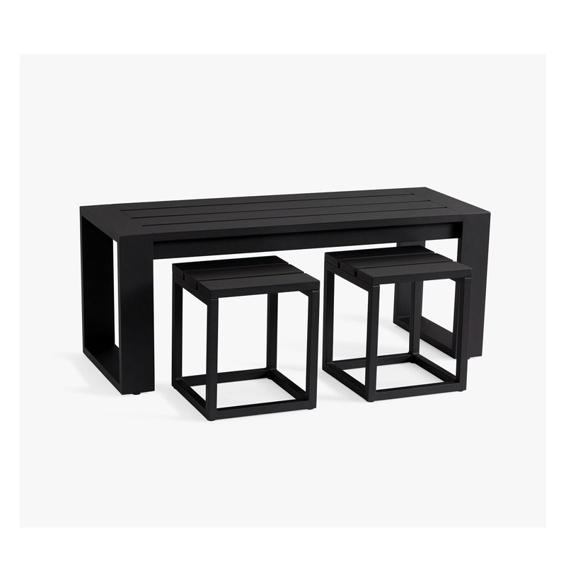 New aluminum casting outdoor furniture sofa set outdoor patio sofa metal high-end garden sofa