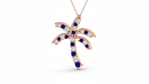 Collar Moderno con Colgante de Palmera Tropical con Cadena para Mujer, Joyería Fina Minimalista, Perfecto para Combinar en Capas, Moda de Verano - Product Image 4