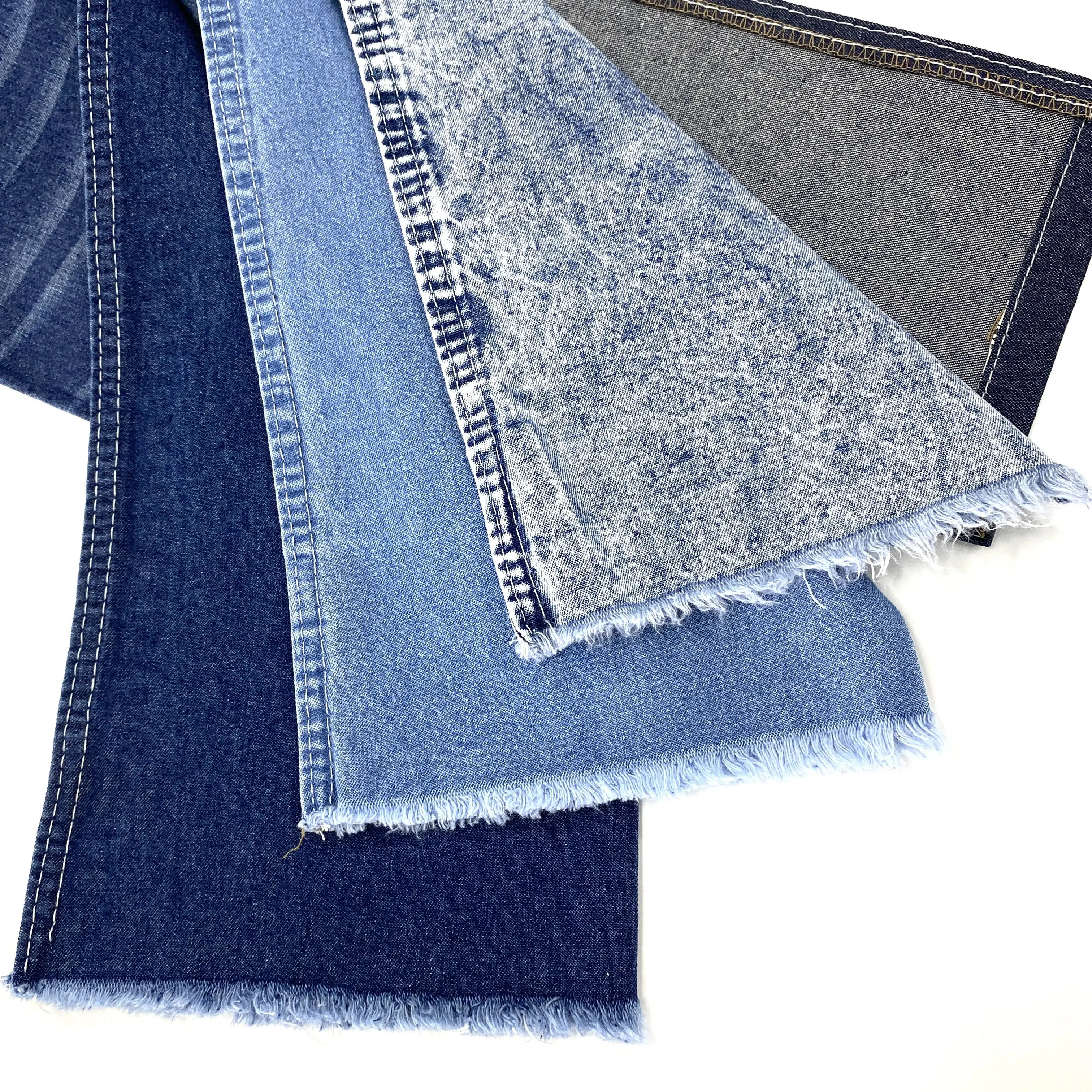 12OE * 12OE Leinwand bindung Baumwolle 8 Unzen Bambus-Denim-Stoff für Jeans