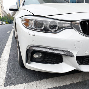 Bmw 4 Series F32 F33 F36 Front Bumper Air Intake Decal Piano Black Carbon Fiber Texture Adhesive Car Sticker Modification - Product Image 2