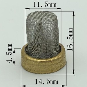 Filtre en maille Jiajie en acier inoxydable 304 316 avec bordure métallique, disque plat en plastique et caoutchouc, entonnoir sur mesure, tissage uni - Product Image 2